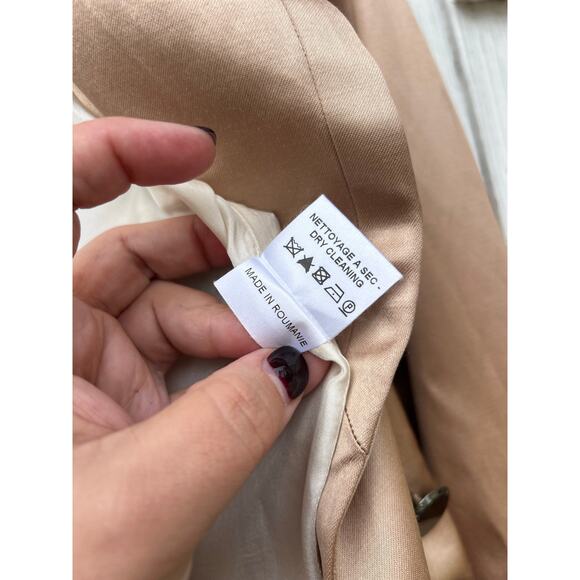 Barbara Bui Double Breasted Silk‎ Lined Blazer Jacket Peplum Detail Size 36/XS - Picture 12 of 12